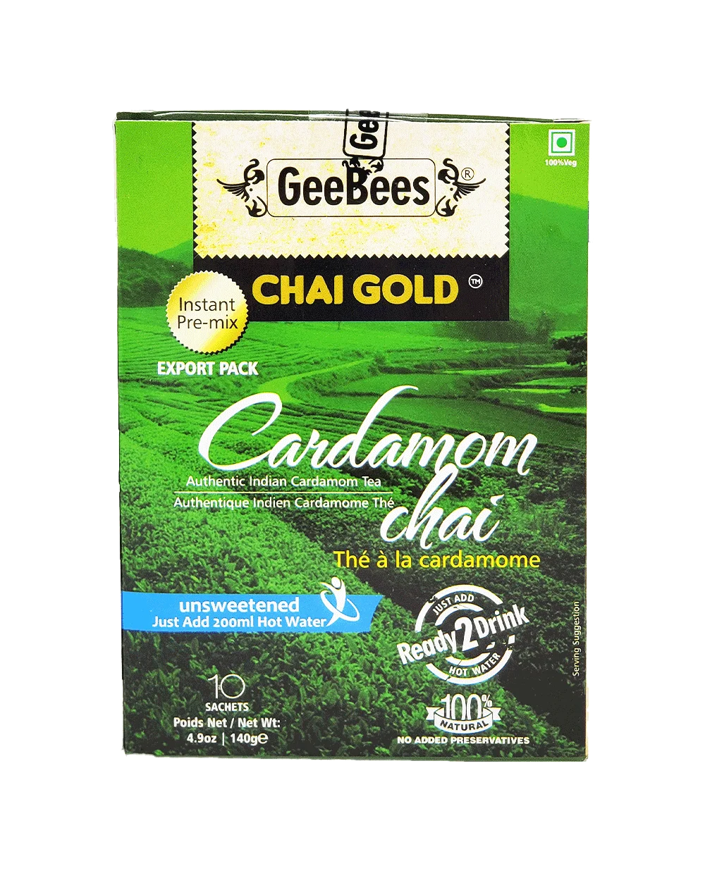 GeeBees GeeBees Chai Gold Instant Cardamom Chai 